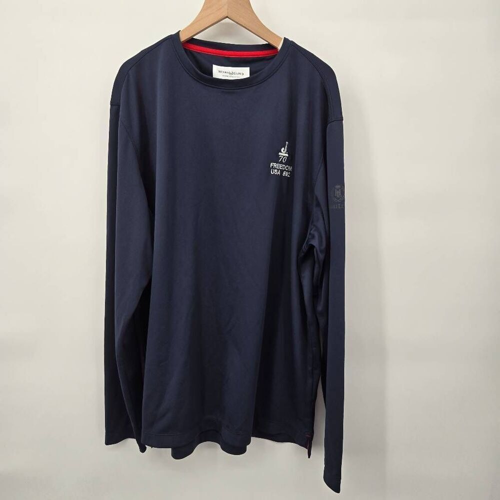 Henri Lloyd Long Sleeve Top Mens Size XL Embroidered J. 70 Freedom USA Sailing
